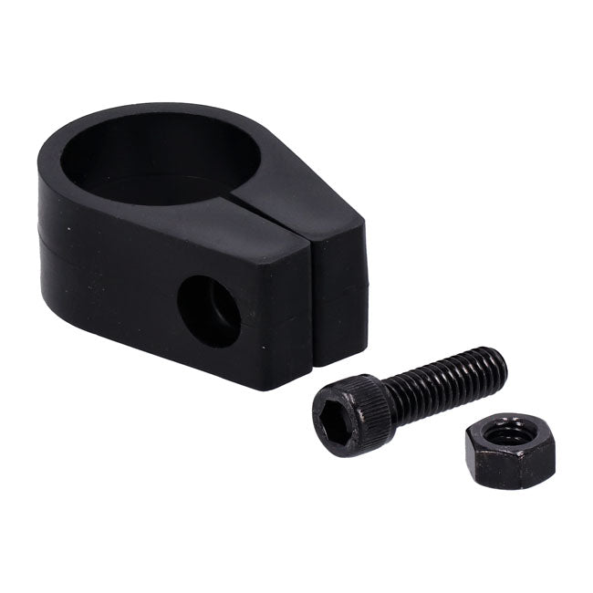 Jagg Universal Oil Cooler Clamp. 1-3/8", Black