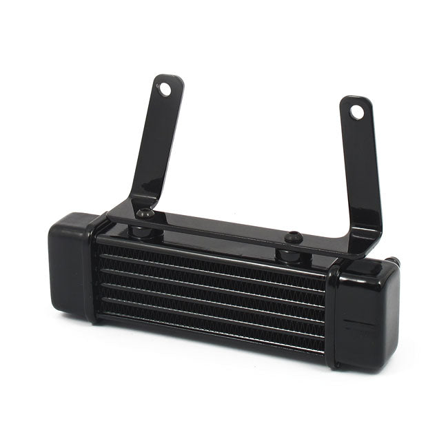 Jagg Oil Cooler Kit. Low Mount - Horizontal - 6 Row – 2000–2017 Softail