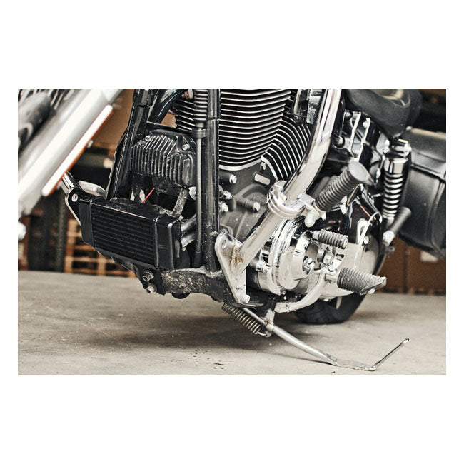 Jagg Oil Cooler Kit. Low Mount - Horizontal - 10 Row - Fan – 1991–2017 Dyna