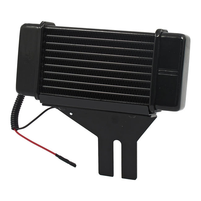 Jagg Oil Cooler Kit. Low Mount - Horizontal - 10 Row - Fan – 1991–2017 Dyna