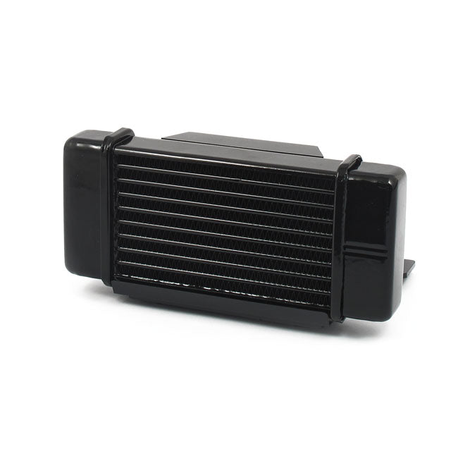 Jagg Oil Cooler Kit. Low Mount - Horizontal - 10 Row - Fan – 1984–2008 FLT/Touring