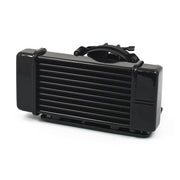 Jagg Oil Cooler Kit. Low Mount - Horizontal - 10 Row - Fan – 2009–2016 FLT/Touring