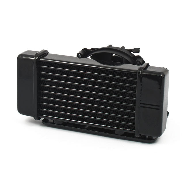 Jagg Oil Cooler Kit. Low Mount - Horizontal - 10 Row - Fan – 2009–2016 FLT/Touring