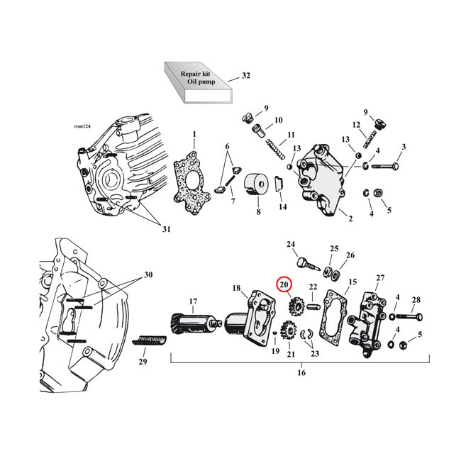 Samwel Idler Gear, Scavenge Oil Pump – 1937–1973 45" Sv (1 Used)