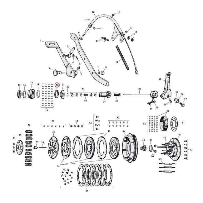MCS Thrust Bearing, Transmission Main Drive Gear – 1941–1973 45" Flathead