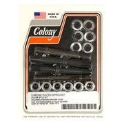 Colony Sprocket Cover Mount Kit. Chrome – 1935–1973 45" (750cc) Flathead