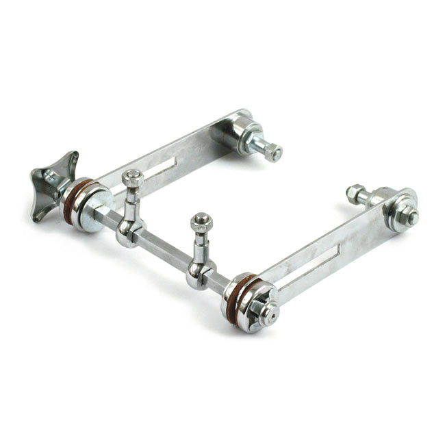 Samwel Springer Ride Control Unit. Chrome – 1936–1952 H-D with OEM Springer Forks