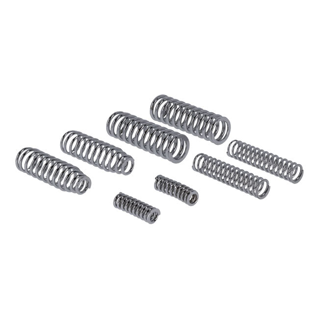 Samwel Heavy Duty 8-Spring Set for Early Springer Forks. Chrome – 1942–1943 WLC; 1936–1945 Big Twin