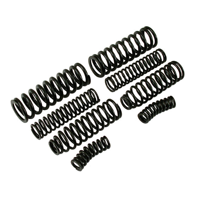 Samwel Heavy Duty 8-Spring Set for Early Springer Forks. Black – 1942–1943 WLC; 1936–1945 Big Twin