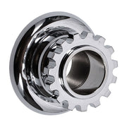 Samwel Stem Crown Nut, Springer Forks. Chrome – 1939–1948 Big Twin