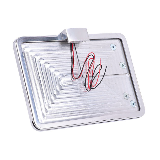 CPV ''Slide-in'' License Plate Bracket. Side Mount, Polished – 1984–2007 Softail