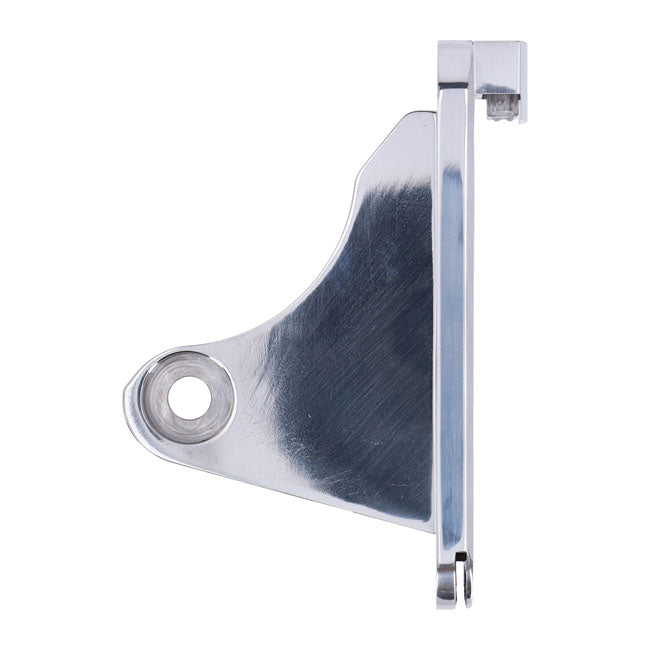 CPV ''Slide-in'' License Plate Bracket. Side Mount, Polished – 1991–2017 Dyna