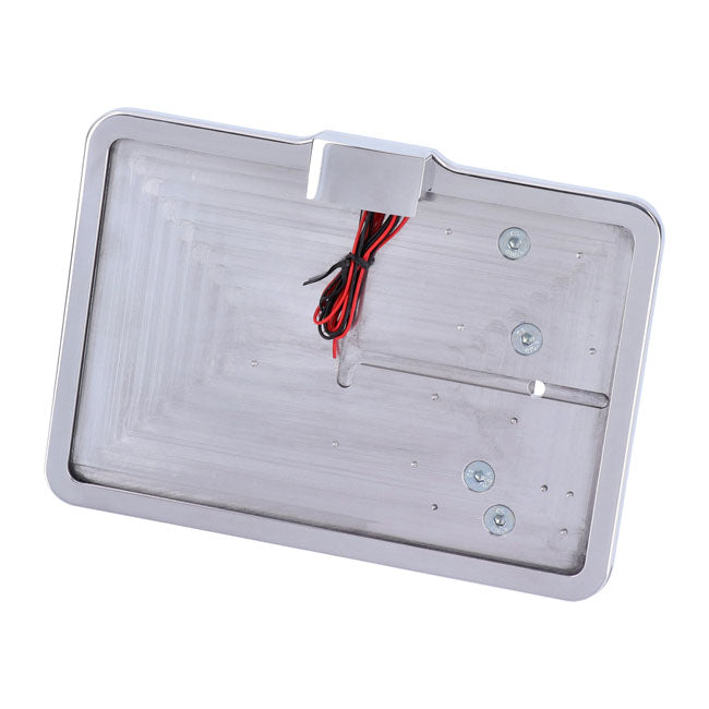 CPV ''Slide-in'' License Plate Bracket. Side Mount, Polished – 1991–2017 Dyna