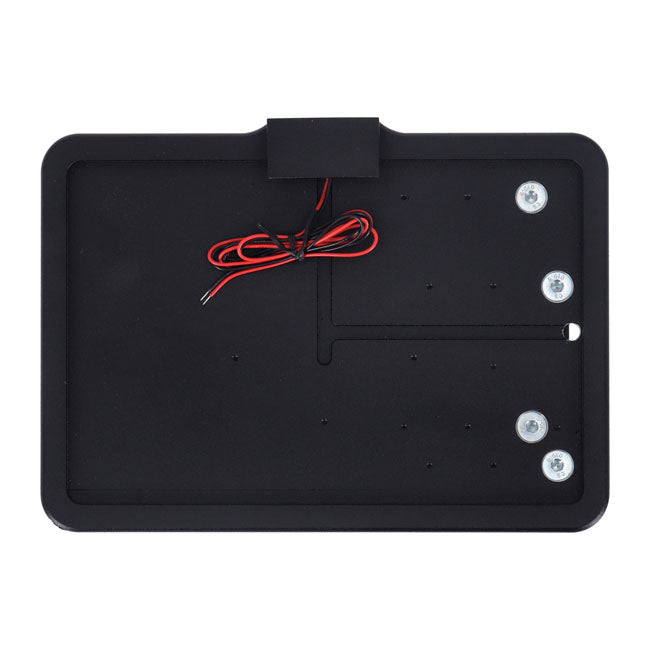 CPV ''Slide-in'' License Plate Bracket. Side Mount, Black – 2008–2017 Softail