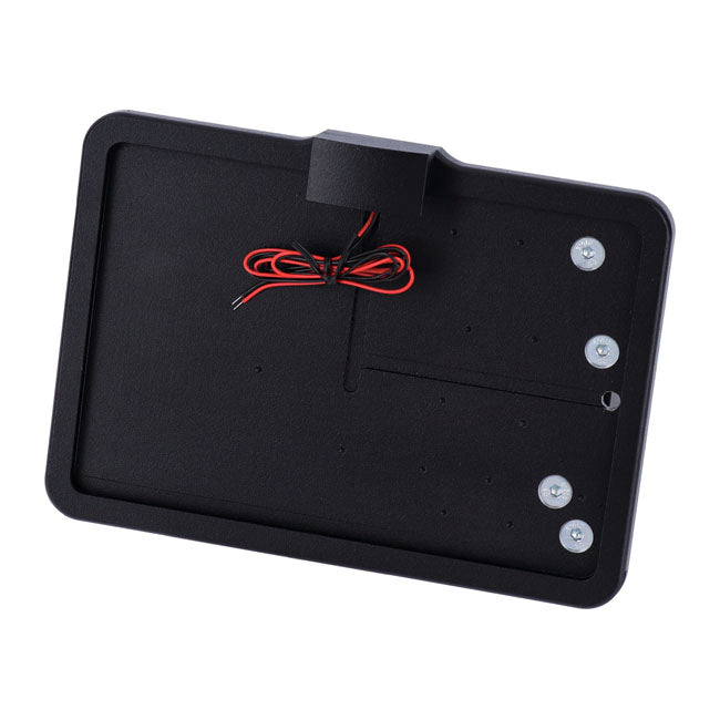 CPV ''Slide-in'' License Plate Bracket. Side Mount, Black – 2008–2017 Softail