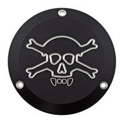 CPV Derby Cover. Skull. Black – 1970–1999 Big Twin