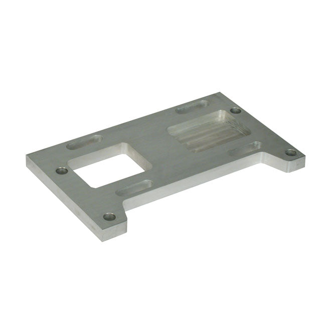 Paughco 4-Sp Transmission Mount Plate. 1" Offset. Aluminum – 4-Speed Big Twin with Paughco Rigid…