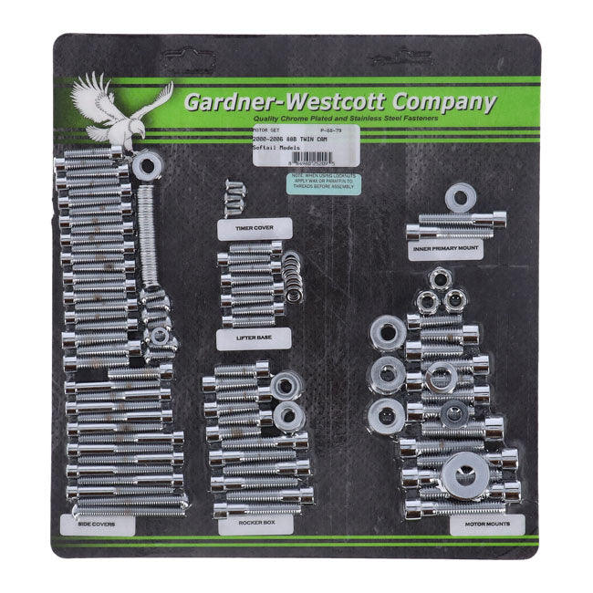 Gardner-Westcott Motor Screw Set – 2000–2006 Softail