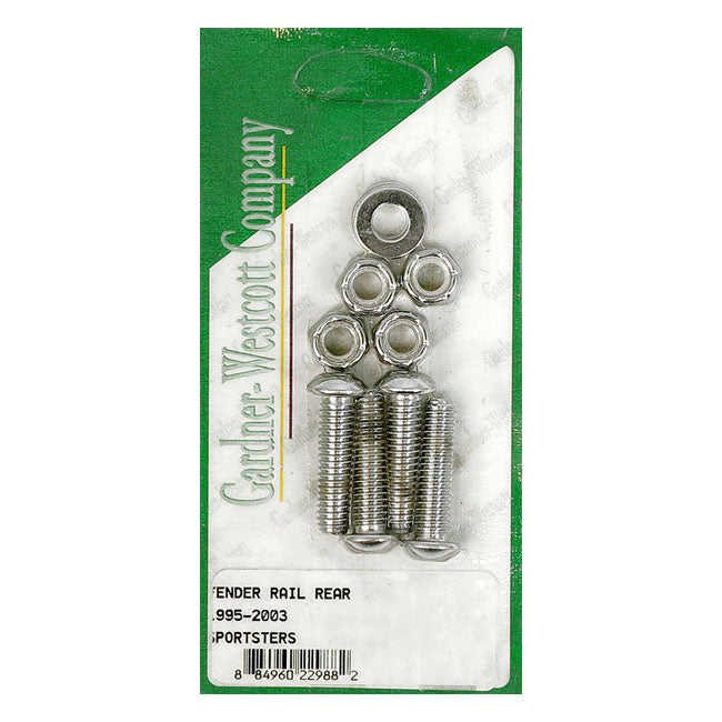 Gardner-Westcott Fender Strut Mount Kit. Chrome Allen Head – 1995–2003 XL Sportster