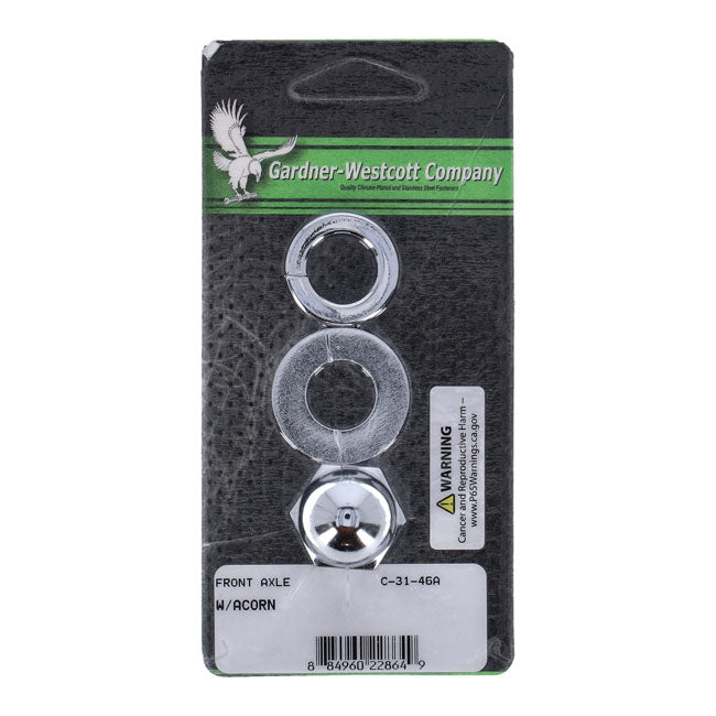 Gardner-Westcott Front Axle Nut Kit Acorn – 1973–1985 FX; 1982–1987 FXR; 1973–1987…