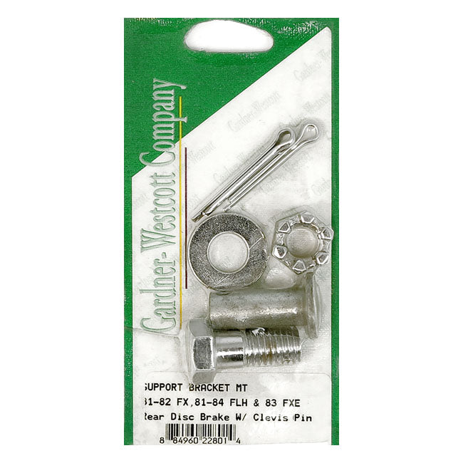 Gardner-Westcott Caliper Anchor Arm Mount Kit. Chrome – 1981–1984 FLH; 1981–1982 FX; 1983 FXE