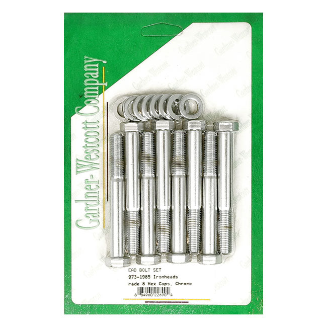 Gardner-Westcott Head Bolts Stock Style Hex – L1973–1985 XL Sportster
