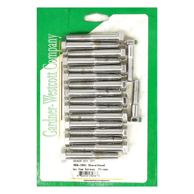 Gardner-Westcott Rocker Box Screw Set – 1966–1981 Shovelhead