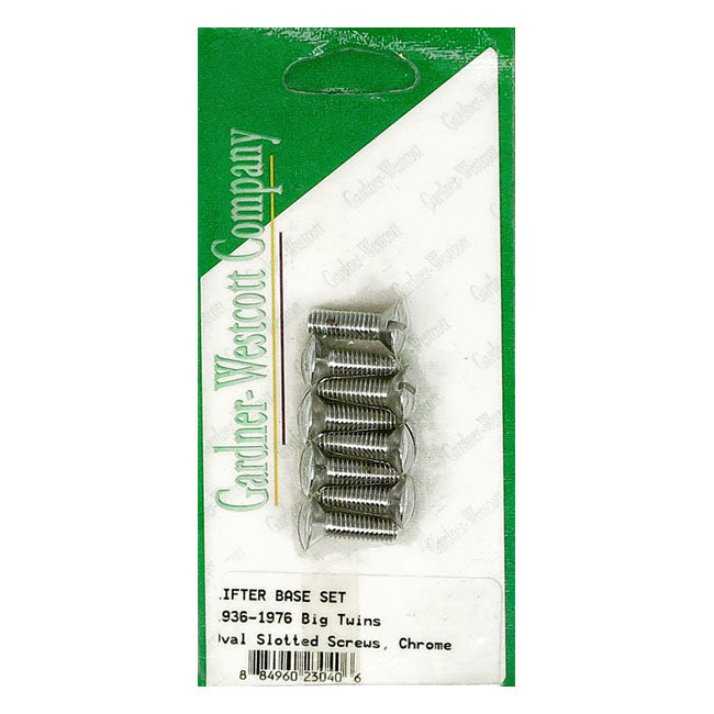 Gardner-Westcott Tappet Block Mount Kit. Slotted Tapered. Chrome – 30-E76 Big Twin