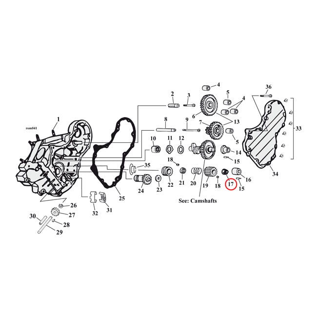 Jims Nut. Pinion Shaft Gear – 1954–1989 Big Twin