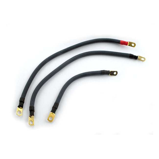 Jims Superflex Battery Cable Set. 9", 16", 16" – 1965–1979 FL