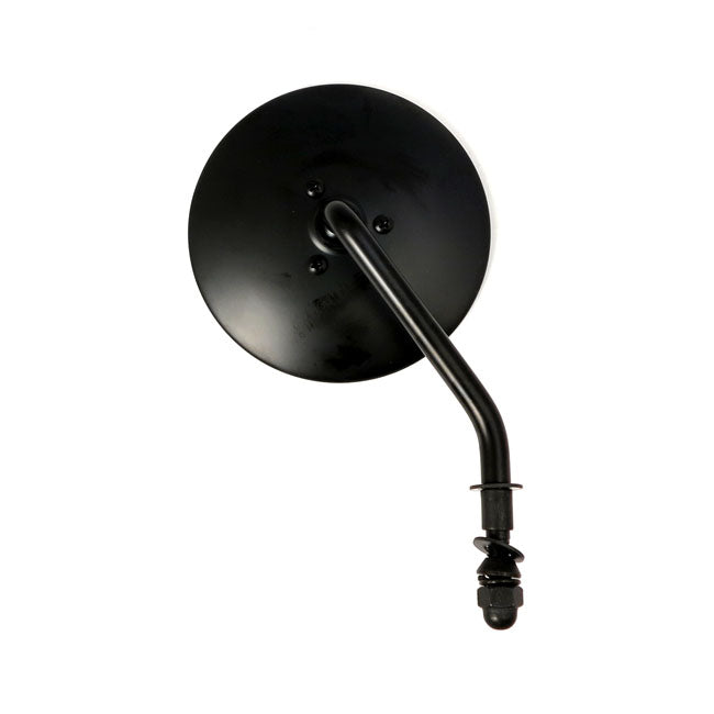 MCS 4" Round Custom Mirror, Right. Black