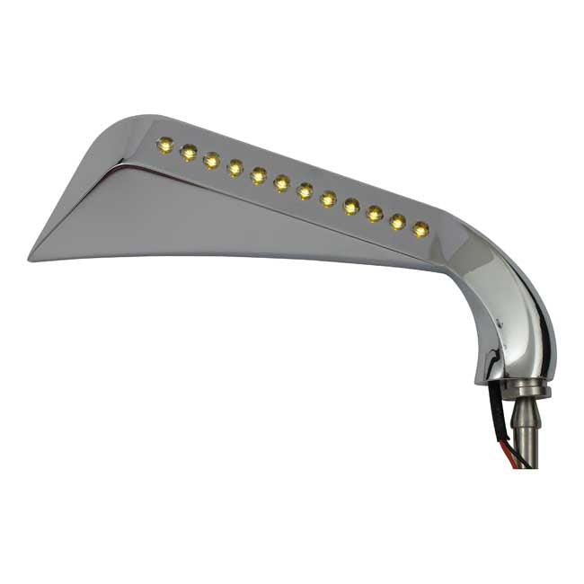 MCS California LED Turn Signal Mirror Set. Chrome