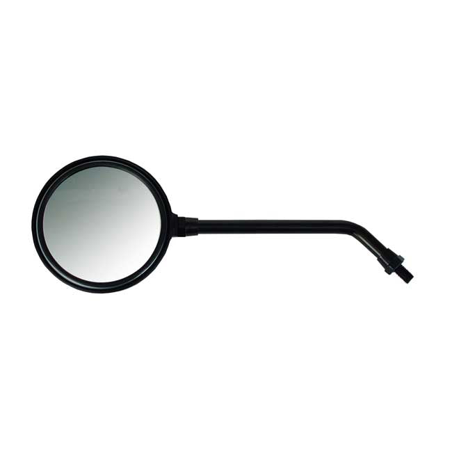 MCS Texas Mirror. Black, Long Stem. Left Side Only