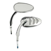 MCS LED Billet Turn Signal Mirror Set. Chrome