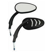 MCS LED Billet Turn Signal Mirror Set. Black