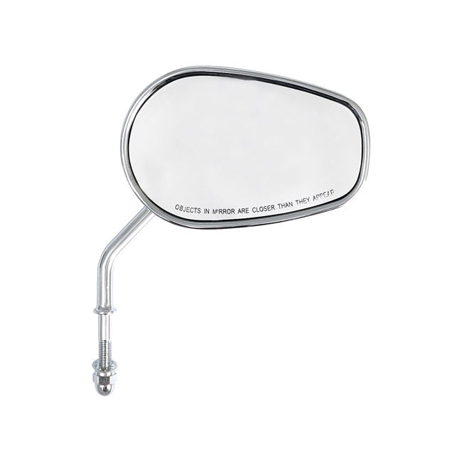 MCS Riptide Tapered Mirror Set, Short Stem. Chrome – Universal