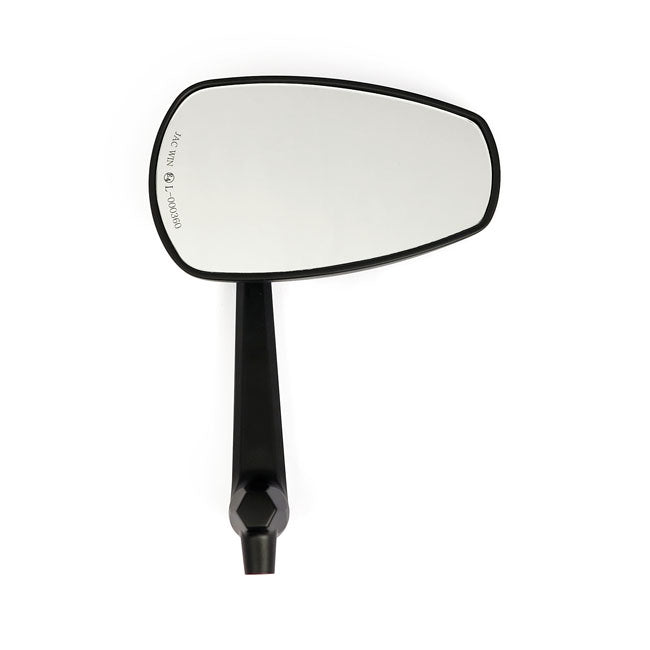 MCS Slipstream Mirror Set. Straight Stem, Black