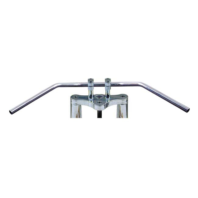 Trw 1" Roadstar Medium Wide Handlebar Chrome 5.5" Rise Abe – Pre-81 H-D with 1" I.d. Risers