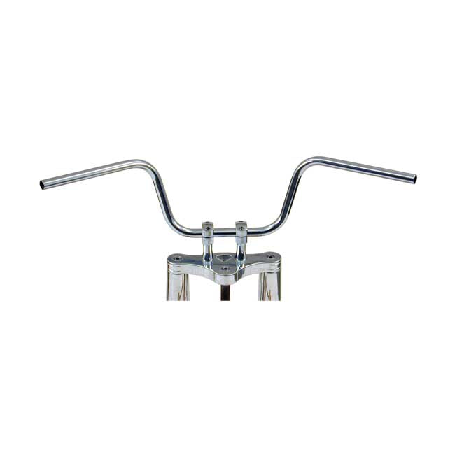 TRW 1" Apehanger Handlebar. Chrome 10" Rise ABE – Pre-81 H-D with 1" I.D. Risers