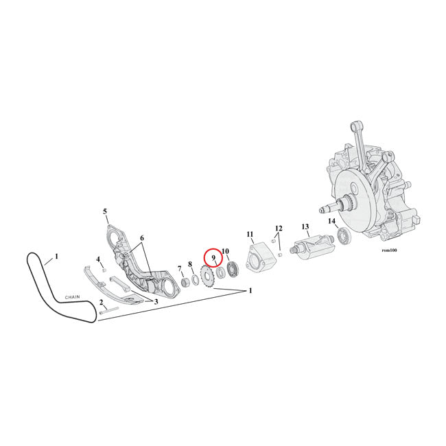 MCS Spacer, Balancer Sprocket .180" – 2000–2006 Twin Cam B