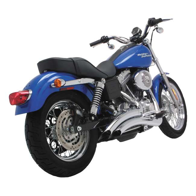 Vance & Hines 2-1/2" Big Radius 2-2 Exhaust. Chrome – 1991–2005 Dyna