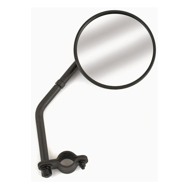 Samwel Reproduction Sidevalve Mirror. Black, Long Stem – 1942–1952 WLA/C Military Models