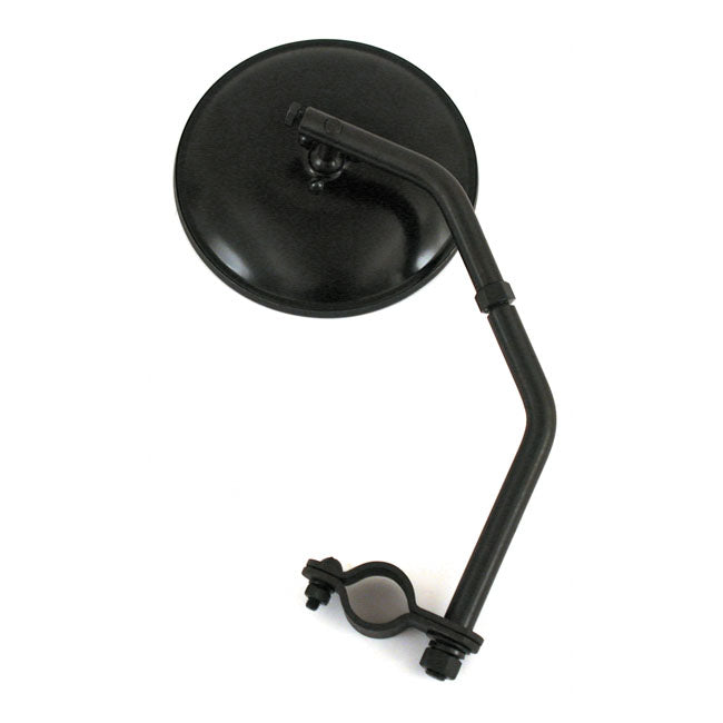Samwel Reproduction Sidevalve Mirror. Black, Long Stem – 1942–1952 WLA/C Military Models