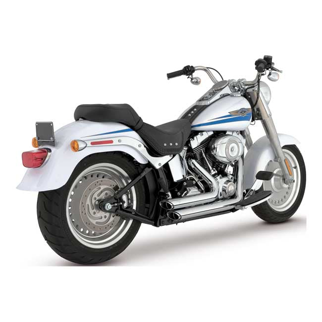 Vance & Hines 2-1/2" Shortshots Staggered Exh. Chrome – 1987–2011 Softail