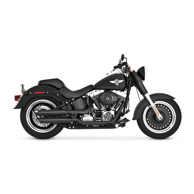 Vance & Hines Twin Slash 3" slip-ons 07-16 FLSTF; 10-16 FLSTFB Fatboy; 2007 Deuce