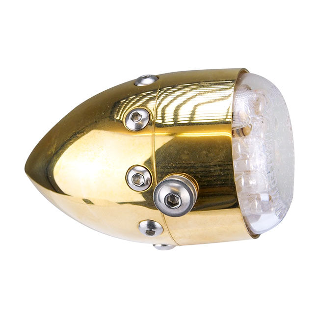 Retro LED taillight Polished brass