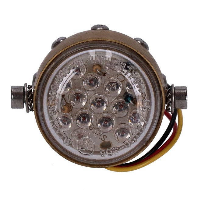 Retro LED taillight Matte brass