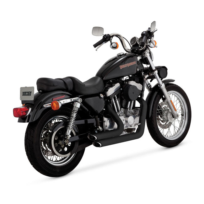 Vance & Hines 2-1/2" Shortshots staggered exh. Black 99-03 XL