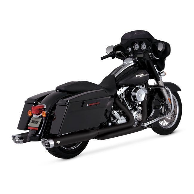 Vance & Hines Dresser Duals Exhaust Performance Exhaust Kit NON-PCX in Black for Harley-Davidson 2009-2016 Touring Motorcycles (Headers only)