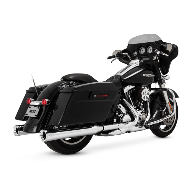 Vance & Hines 4" Eliminator 400 Slip-on Mufflers. Chrome – 1995–2016 FLT/Touring